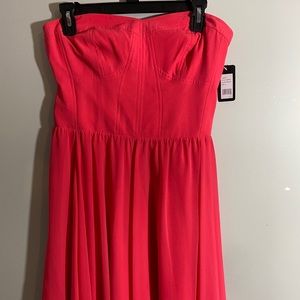 Strapless cocktail dress